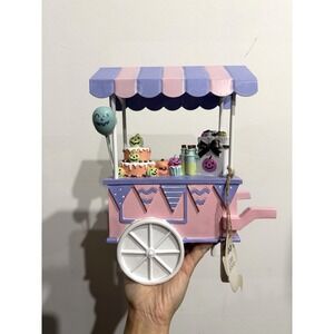 Goblin & Ghoul Pastel Pink Halloween Sweet Treat Pumpkin Ice Cream Cart - READ